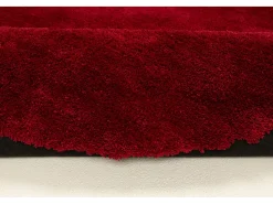 Tapete felpudo tufado à mão 140x140 cm vermelho Cozy