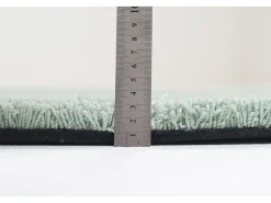 Tapete felpudo tufado à mão 190x190 cm hortelã Cozy