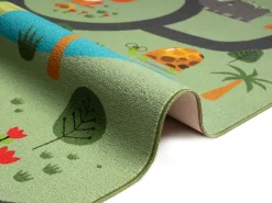 Tapete Happy Life Brincadeira Safari - Verde - 140x200 cm