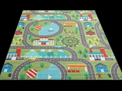 Tapete Happy Life Brincadeira - Verde - 140x200 cm