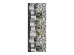 Tapete interior - Desenhos com flores - cinzento - 52 x 200 cm - RICCI
