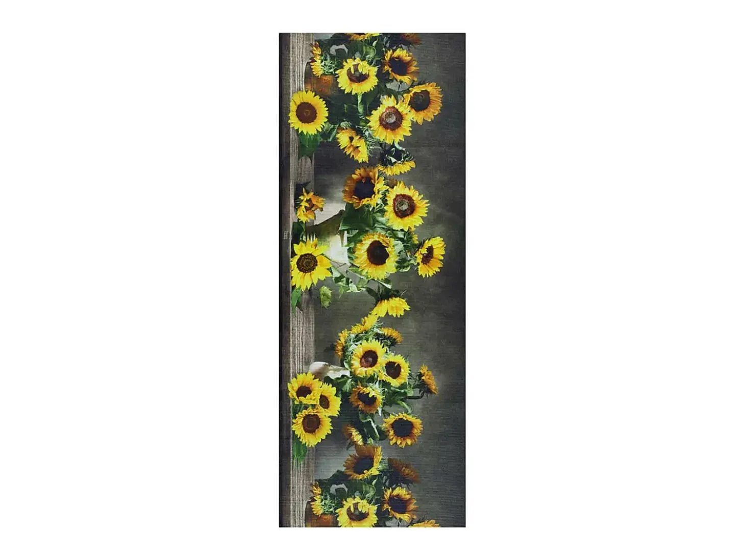 Tapete interior - Desenhos com flores - amarelo - 52 x 200 cm - RICCI