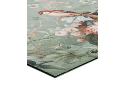 Tapete interior - desenhos com flores - multicolorido - 52 x 200 cm - RICCI