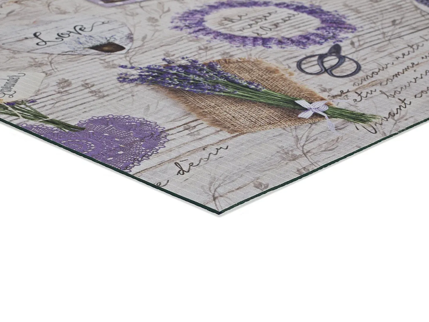 Tapete interior - Desenhos de lavanda - violeta - 52 x 200 cm - SPRINTY