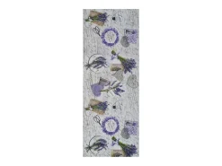 Tapete interior - Desenhos de lavanda - violeta - 52 x 100 cm - SPRINTY