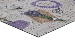 Tapete interior - Desenhos de lavanda - violeta - 52 x 100 cm - SPRINTY