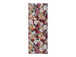 Tapete interior - Desenhos com flores - vermelho - 52 x 100 cm - RICCI