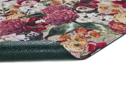 Tapete interior - Desenhos com flores - vermelho - 52 x 100 cm - RICCI