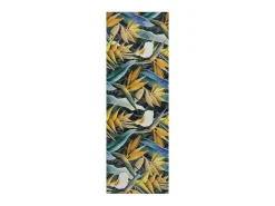Tapete interior - Desenhos com folhas - amarelo - 52 x 200 cm - RICCI