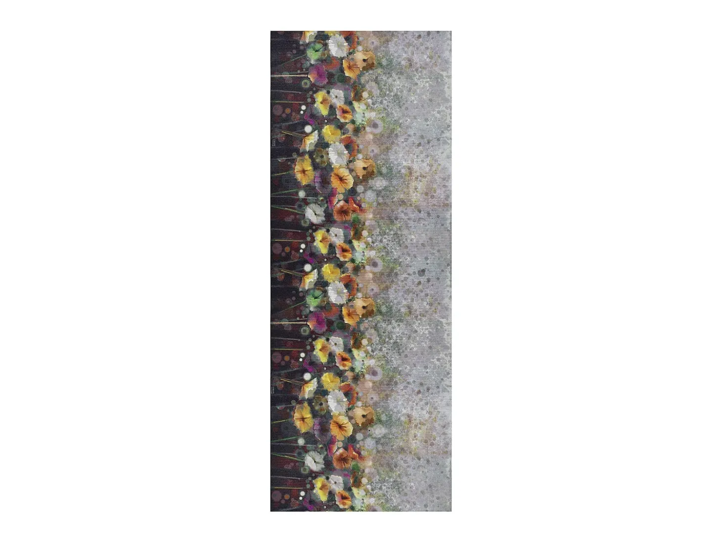 Tapete interior - Desenhos com flores - multicolorido - 52 x 100 cm - RICCI