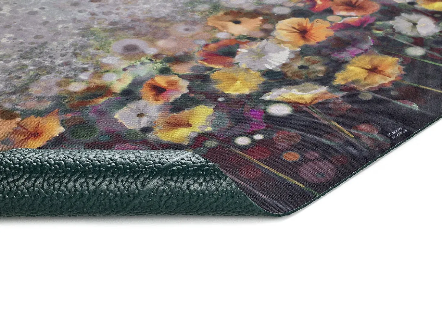 Tapete interior - Desenhos com flores - multicolorido - 52 x 100 cm - RICCI