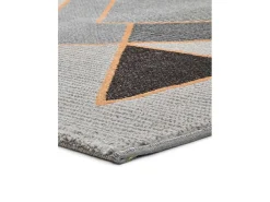 Tapete interior - geométrico - cinzento - 160 x 230 cm - LEO