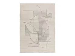 Tapete interior - geométrico - creme - 160 x 230 cm - LENA