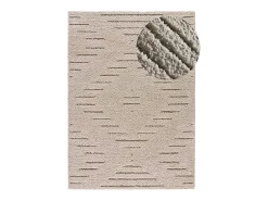 Tapete interior - shaggy - creme - 160 x 230 cm - ATESA