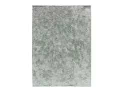 Tapete interior - shaggy liso - prateado - 140 x 200 cm - ROMA