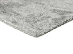 Tapete interior - shaggy liso - prateado - 60 x 110 cm - ROMA