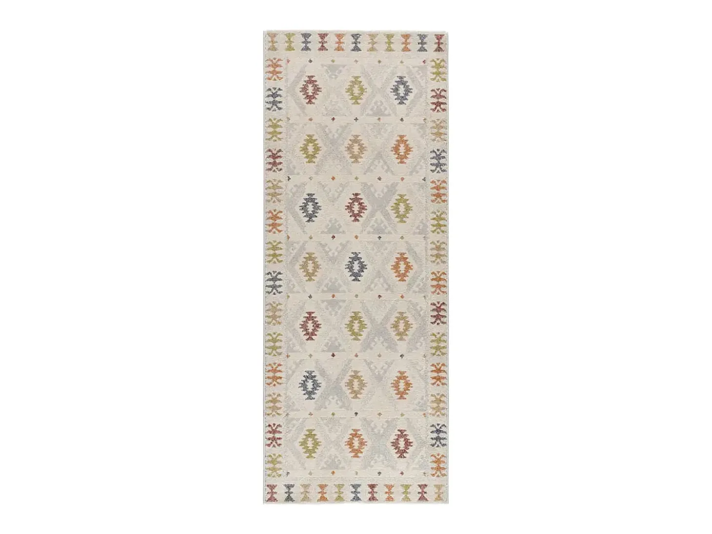Tapete interior - étnico - multicolorido - 80 x 200 cm - TAMARIS