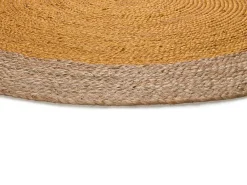 Tapete interior redondo - natural - mostaza - diam.120 cm - MAHON