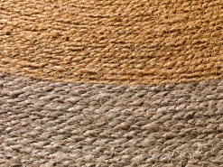 Tapete interior redondo - natural - mostaza - diam.120 cm - MAHON