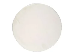 Tapete interior redondo - shaggy liso - blanco - diam.120 cm - FOX