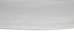 Tapete interior redondo - shaggy liso - blanco - diam.120 cm - FOX