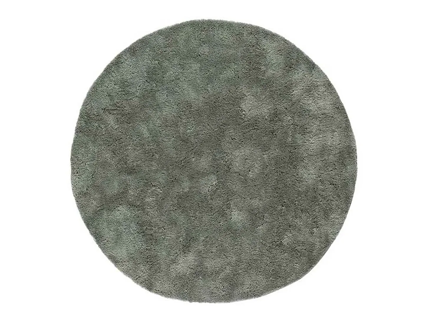 Tapete interior redondo - shaggy liso - antracita - diam.120 cm - ROMA