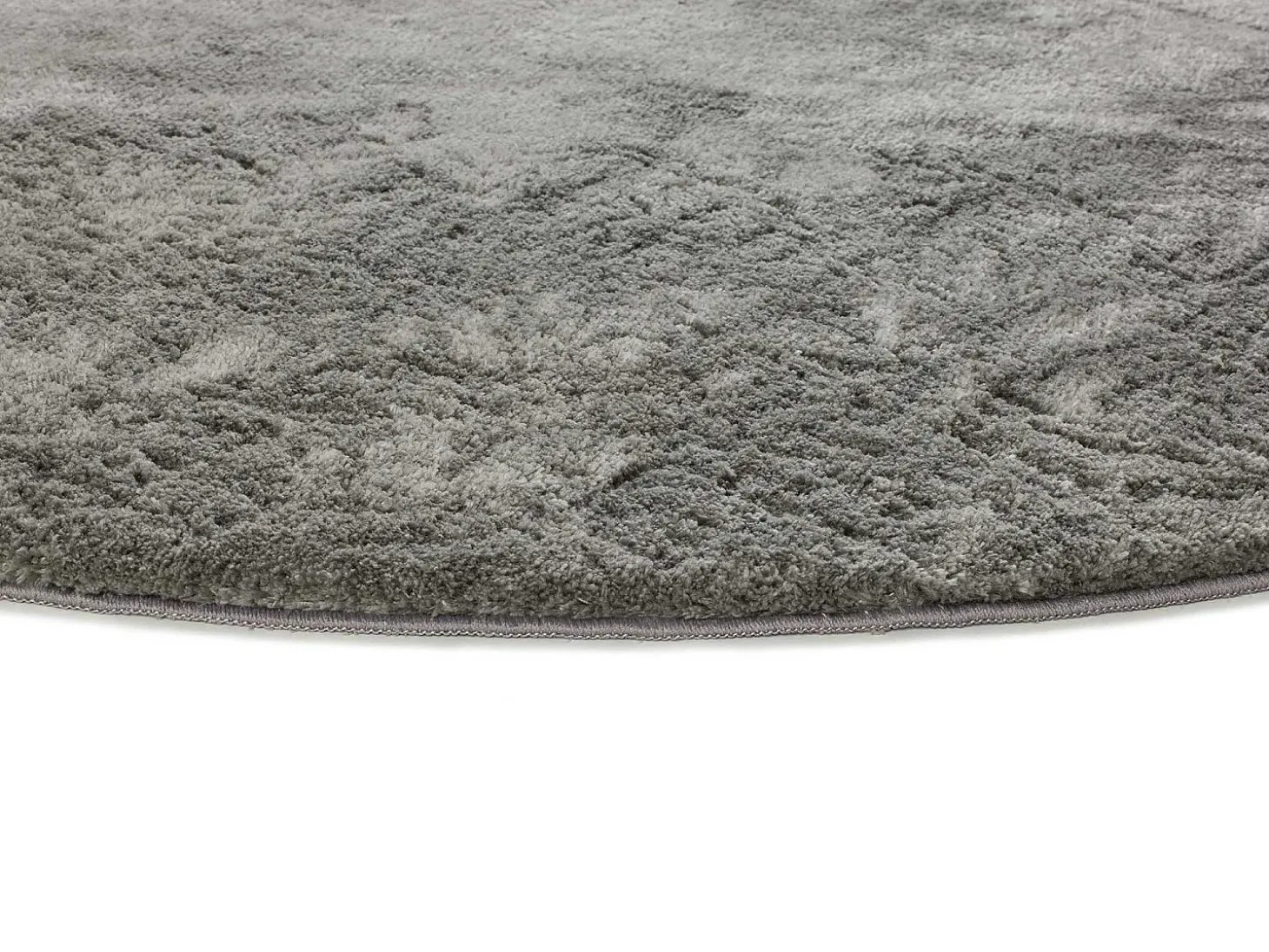 Tapete interior redondo - shaggy liso - antracita - diam.120 cm - ROMA