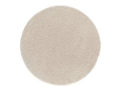 Tapete interior redondo - liso - blanco - diam.130 cm - NORGE