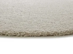 Tapete interior redondo - liso - blanco - diam.130 cm - NORGE