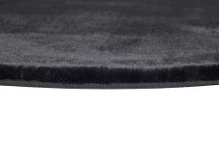 Tapete interior redondo - shaggy liso - negro - diam.120 cm - FOX