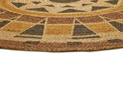 Tapete interior redondo - étnico - multicolor - diam.120 cm - TONGA