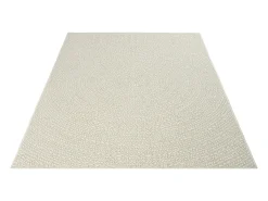 Tapete Kansas Exterior Interior Estilo Juta Resistente Intempéries - Creme - 160 x 230 cm
