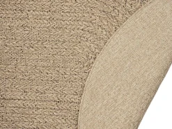 Tapete Kansas Exterior Interior Estilo Juta Resistente Intempéries lisa - Natureza - 140 x 200, Oval