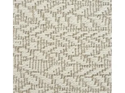 Tapete Kansas Exterior Interior Estilo Juta Resistente Intempéries - Creme - 60 x 180 cm