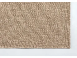Tapete Kansas Exterior Interior Estilo Juta básico Resistente Intempéries - Natureza - 120 cm, Redondo