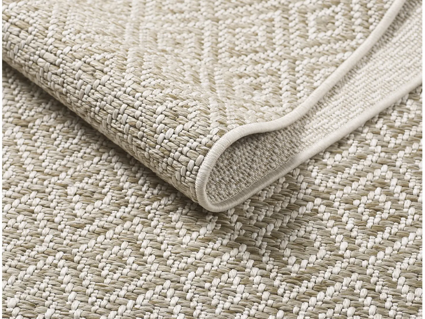 Tapete Maldive exterior boho diamante, marrom, 160 x 230 cm