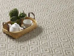 Tapete Maldive exterior boho diamante, marrom, 160 x 230 cm