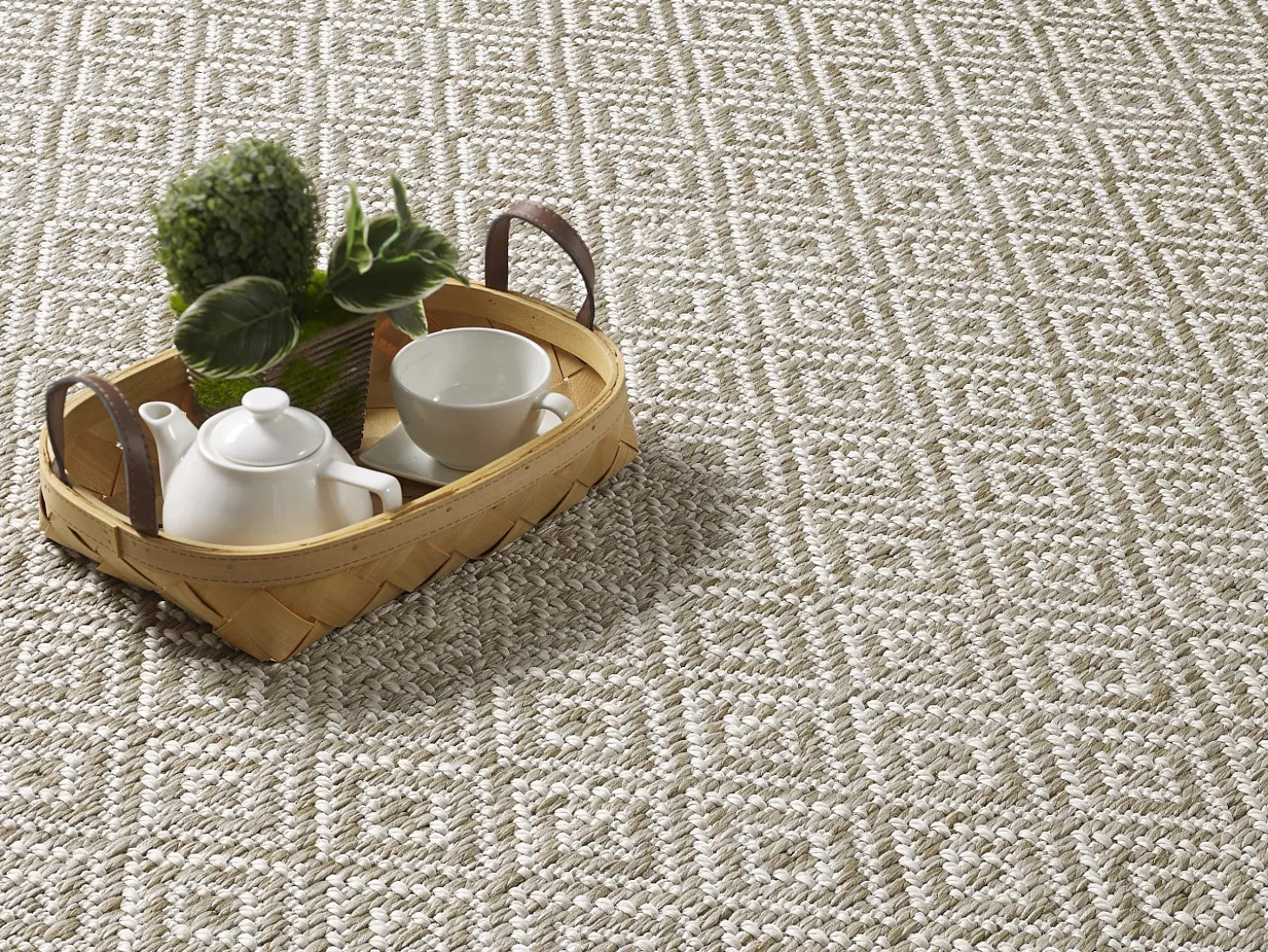 Tapete Maldive exterior boho diamante, marrom, 120 x 170 cm