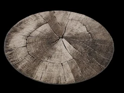 Tapete Marla Design Moderno Árvore, Natural, 120 cm redondo