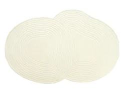 Tapete orgânico 100% lã tufado à mão, 160 x 230 cm, Marfim, 2100g/m², VELIMA