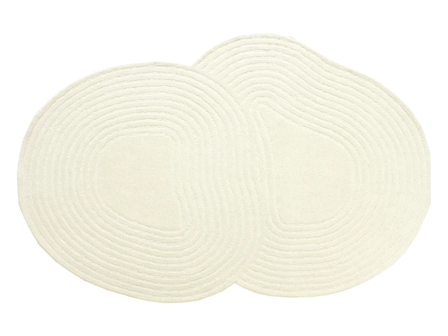 Tapete orgânico 100% lã tufado à mão, 160 x 230 cm, Marfim, 2100g/m², VELIMA