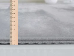 Tapete pele sintética macio lavável - Cinza - 200 cm Redondo - COSY