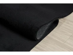 Tapete pelo curto lavável antiderrapante - Preto - 120 x 160 cm - RELAX