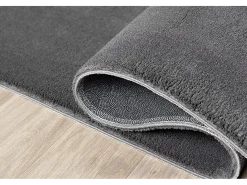 Tapete pelo curto lavável antiderrapante - Antracite - 160 x 220 cm - RELAX
