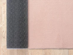 Tapete pelo curto lavável antiderrapante - Rosa - 240 x 340 cm - RELAX