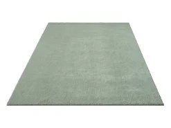 Tapete pelo curto lavável antiderrapante - Verde - 160 x 220 cm - RELAX