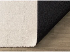 Tapete pelo curto lavável antiderrapante - Beige - 200 x 280 cm - RELAX