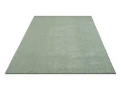 Tapete pelo curto lavável antiderrapante - Verde - 140 x 200 cm - RELAX