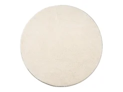 Tapete pelo curto lavável antiderrapante - Beige - 200 cm Redondo - RELAX