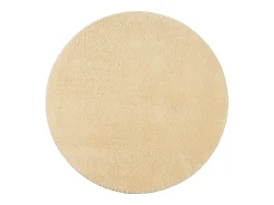 Tapete pelo curto lavável antiderrapante - Ouro - 200 cm Redondo - RELAX